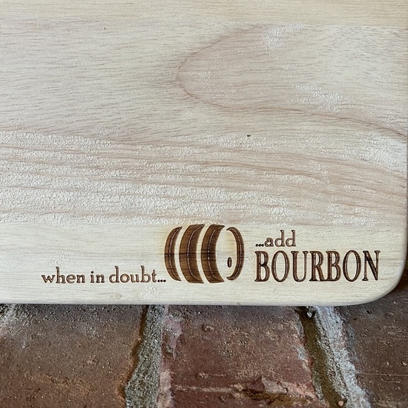 NEW "When in Doubt, Add Bourbon" Cheese Board - Picture 2 of 5